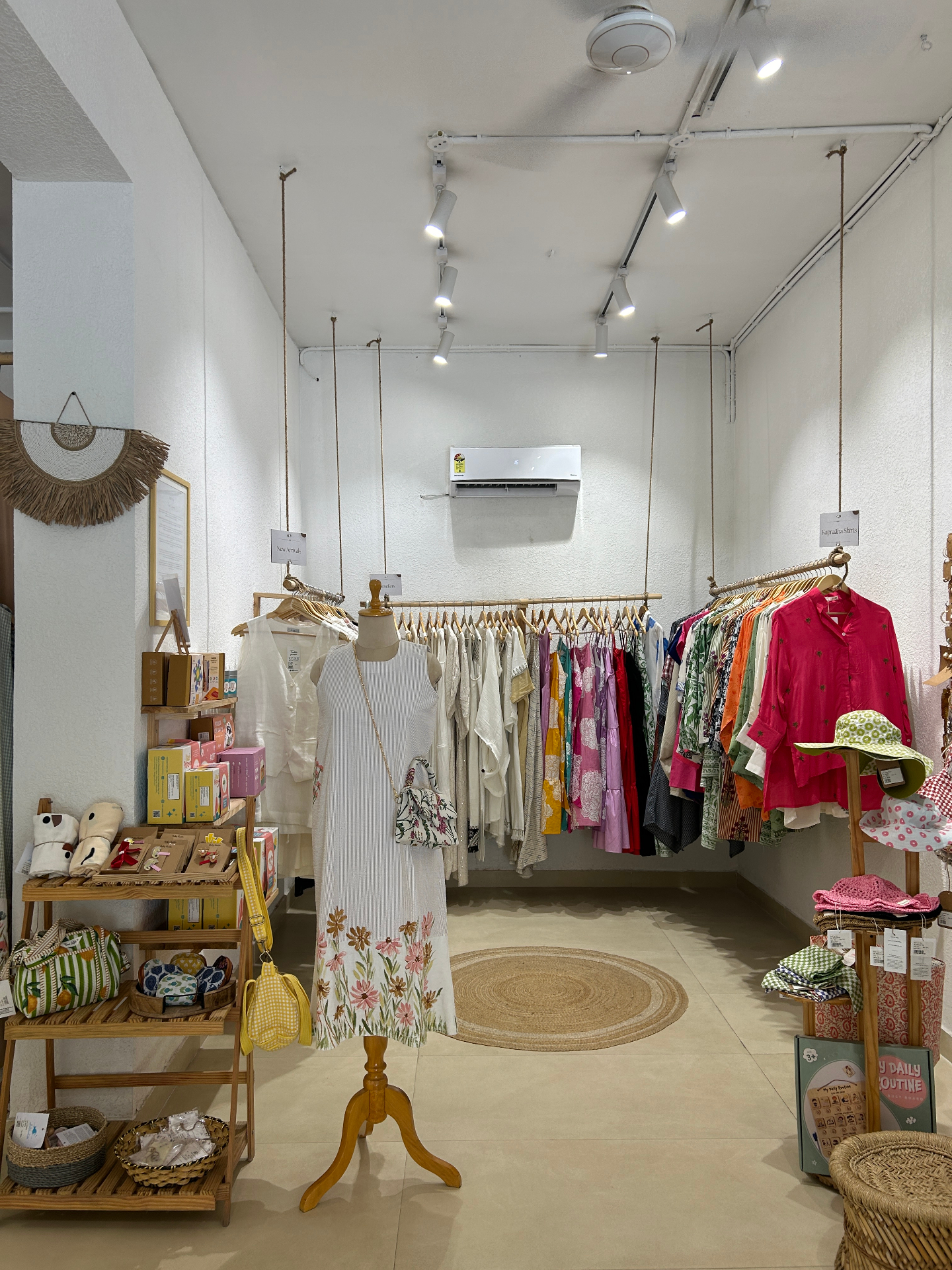 Inside Indiehouse — racks and curated displays